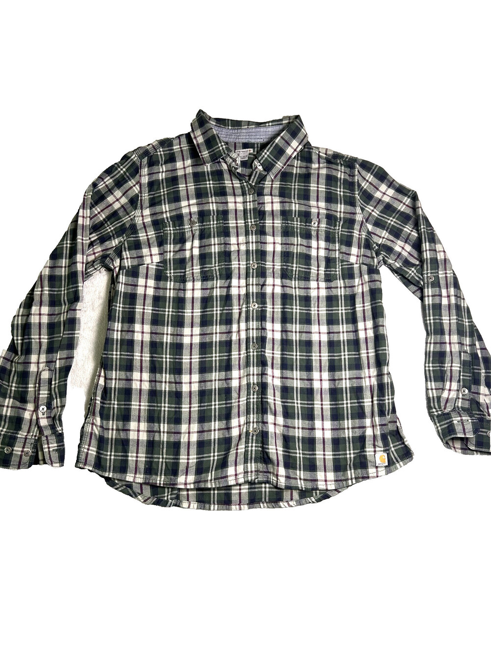Carhartt Button Up Women's XL Plaid Fall Layering Capsule Outdoor Lumberjack